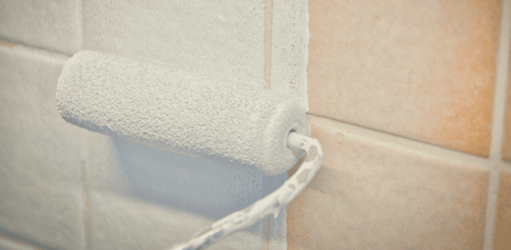 peinture sur carrelage